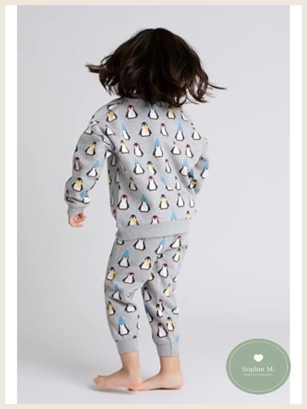 Organic Cotton Baby Girls Sporty Sweatsuit Set GOTS Certified Long Sleeve